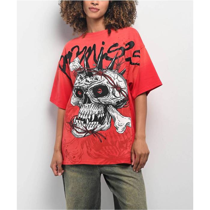 Broken Promises 【 Bone Bitter Red T-Shirt Women\u0027s Red 】 Red 赤・赤いこと プルオーバー レディース Red 赤・赤いこと