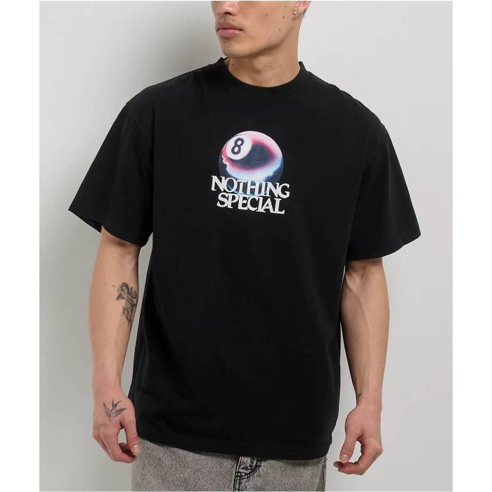 Nothing Special 【 Need Nothing Black T-Shirt Men\u0027s Black 】 黒いこと 黒いこと プルオーバー メンズ 黒いこと 黒いこと