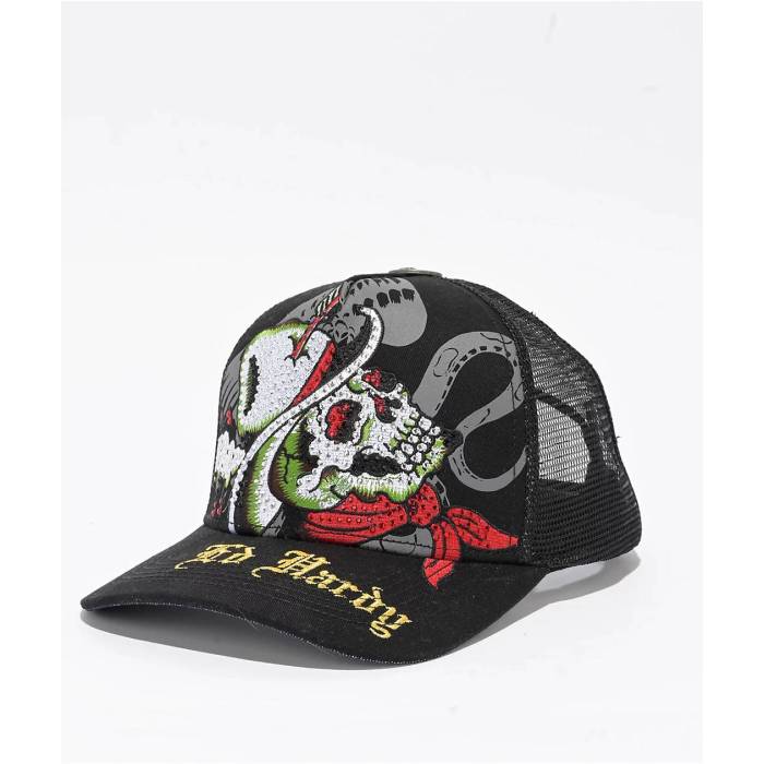 楽天市場】ED HARDYエド・ハーディー◇EH ラメメッシュキャップ◇◇RED