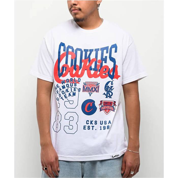 Cookies Clothing 【 Cookies Title Fight White T-Shirt Men\u0027s White 】 白いこと 白いこと プルオーバー メンズ 白いこと 白いこと