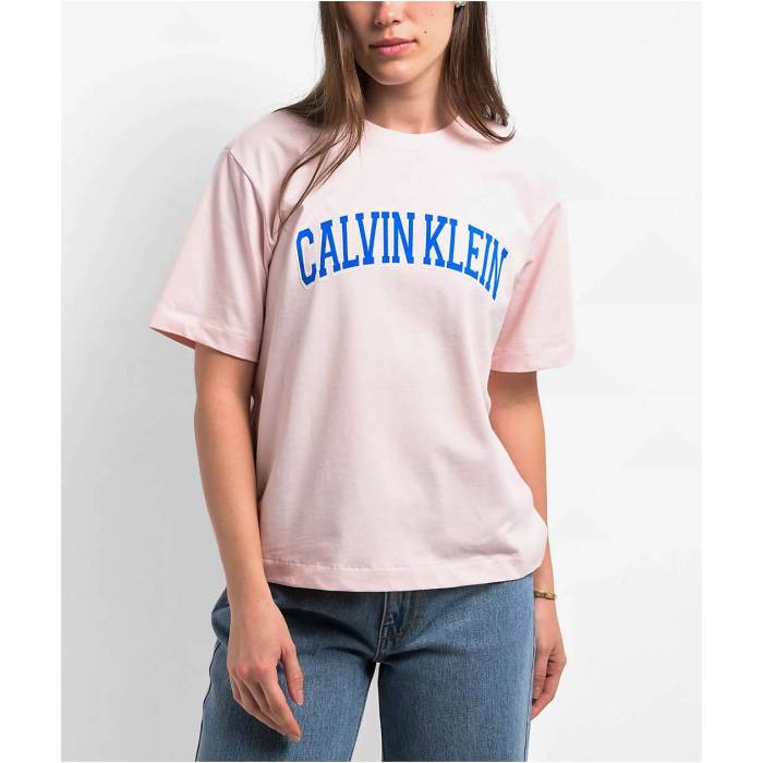 カルバンクライン Calvin Klein 【 Pink T-Shirt Women\u0027s Pink 】 pink サクラ色 プルオーバー レディース pink サクラ色