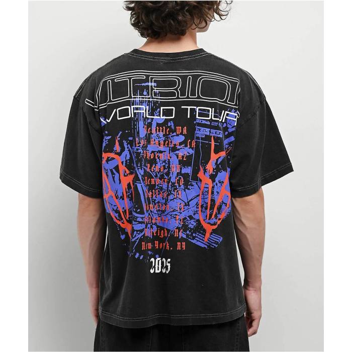 Vitriol 【 Follow Black Wash T-Shirt Men\u0027s Black 】 黒いこと 黒いこと プルオーバー メンズ 黒いこと 黒いこと