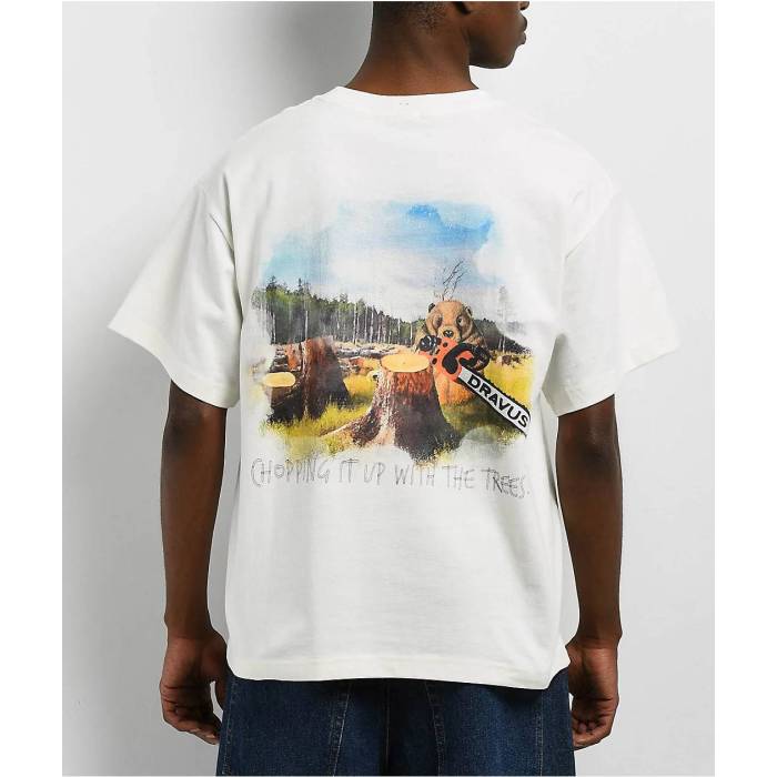 Dravus 【 Branch Manager Off White T-Shirt Men\u0027s Natural 】 白いこと 白いこと プルオーバー メンズ 自然的