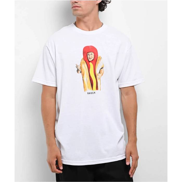 Baker Skateboards 【 Baker X Tim Robinson Raandom White T-Shirt Men's White 】 白色 ホワイト Tシャツ メンズ 白色 ホワイト|スニケス