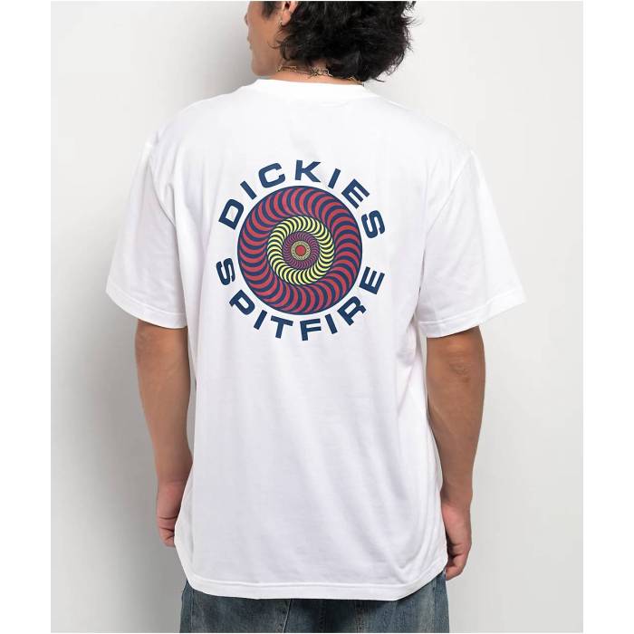 【★百貨店SALE★6/11真夜中2時迄】ディッキーズ Dickies 【 X Spitfire White T-Shirt Men\u0027s White 】 白いこと 白いこと ティーシャツ メンズ 白いこと 白いこと