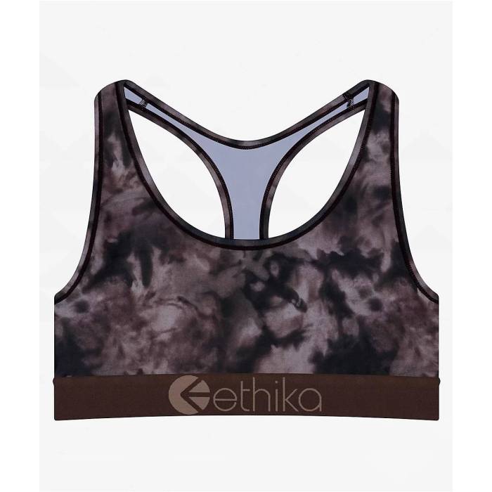 【★百貨店SALE★6/11真夜中2時迄】エシカ Ethika 【 Mountain Fog Grey Sports Bra Women\u0027s Brown 】 薄墨色 薄墨色 レディース 赤銅色 赤銅色