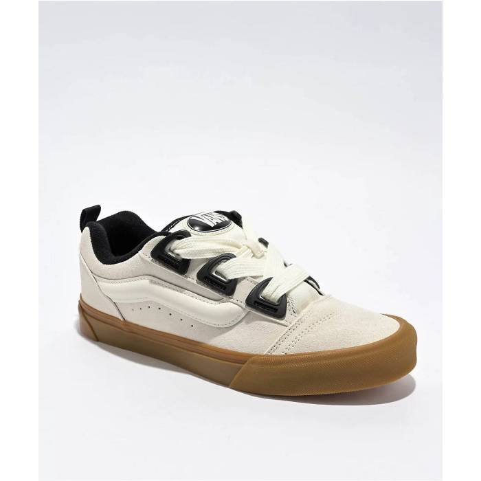 ヴァンズ Vans 【 Knu Skool Dr Marshmallow \u0026 Gum Skate Shoes Men\u0027s Natural 】 Skate 滑る シューズ 運動すること靴 メンズ 自然的