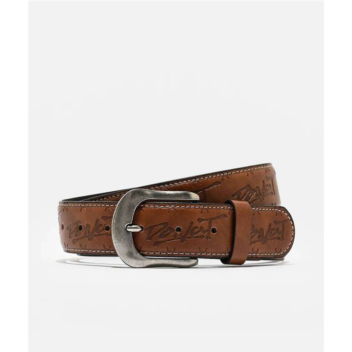 Donut 【 Faux Leather Brown Belt Men's Medium Brown 】 レザー 茶色 ブラウン ベルト メンズ 茶色 ブラウン