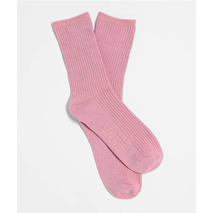 ヴァンズ Vans 【 Cuff It White & Pink Half Crew Socks Women's Pink 】 白色 ホワイト pink ピンク ハーフ クルー ソックス・靴下 レディース pink ピンク