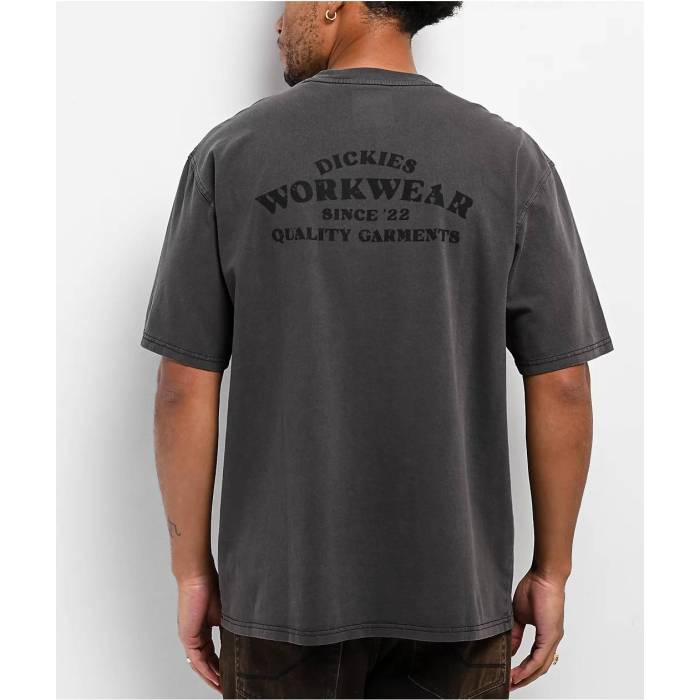【★百貨店SALE★6/11十二時2時迄】ディッキーズ Dickies 【 Christina Grey Wash T-Shirt Men\u0027s Black 】 薄墨色 薄墨色 プルオーバー メンズ 黒いこと 黒いこと