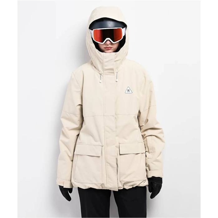【★百貨店SALE★6/11十二時2時迄】ディーシー Dc 【 Cruiser Oatmeal 10K Snowboard Jacket Women\u0027s Beige 】 Jacket 上衣 レディース ベージュ
