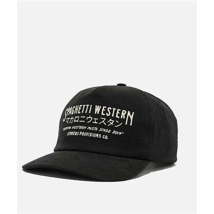 【★百貨店SALE★6/11真夜中2時迄】Sendero Provisions 【 Sendero Spaghetti Western Black Strapback Hat Men\u0027s Black 】 ウェスタン 黒いこと 黒いこと メンズ 黒いこと 黒いこと