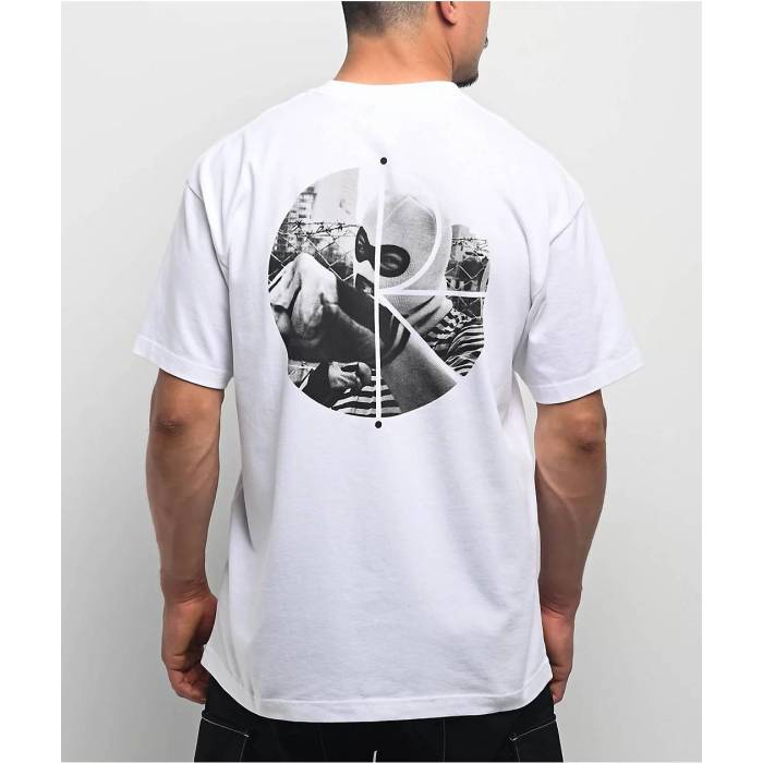 【★百貨店SALE★6/11十二時2時迄】Polar Skate 【 Polar Fill Logo Klez White T-Shirt Men\u0027s White 】 ポーラー ロゴタイプ 白いこと 白いこと プルオーバー メンズ 白いこと 白いこと