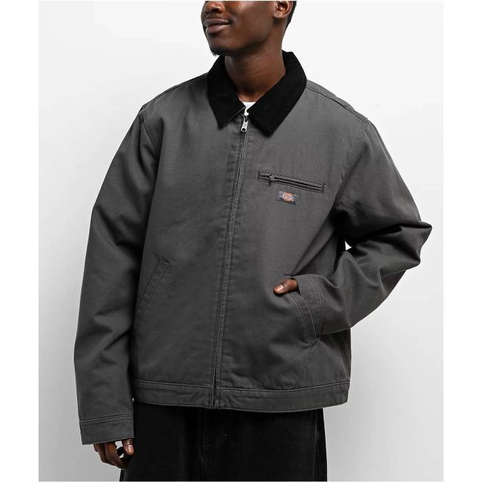 ディッキーズ Dickies 【 Fort Worth Slate Work Jacket Men's Grey 】 ワース Jacket ジャケット メンズ 灰色 グレー