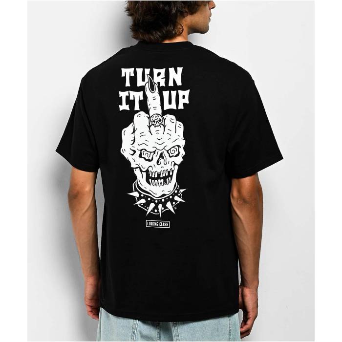 【★百貨店SALE★6/11真夜中2時迄】Lurking Class By Sketchy Tank 【 Turn It Up Black T-Shirt Men\u0027s Black 】 黒いこと 黒いこと ティーシャツ メンズ 黒いこと 黒いこと