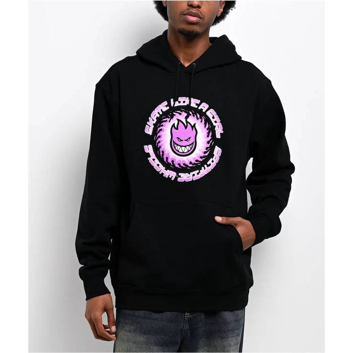 スピットファイア Spitfire 【 X Skate Like A Girl Black Hoodie Men's Black 】 Skate スケート 黒色 ブラック フーディー パーカー メンズ 黒色 ブラック