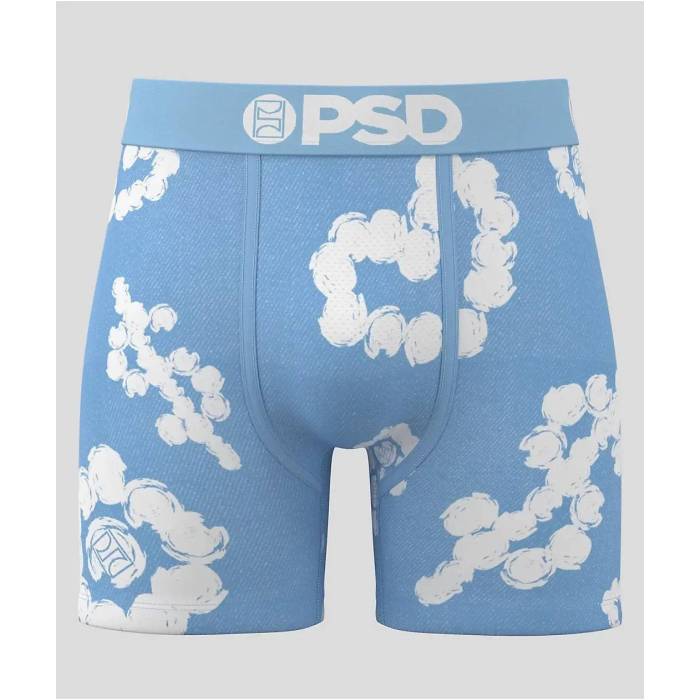 ピーエスディーアンダーウェア Psd Underwear 【 Psd Cloud Drops Blue Boxer Briefs Men's Blue 】 青色 ブルー メンズ 青色 ブルー|スニケス