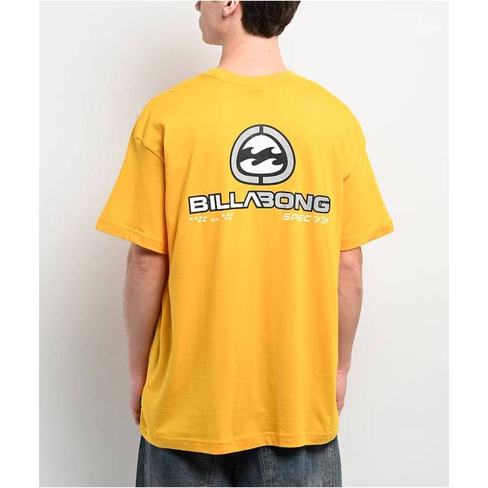 ビラボン Billabong 【 Bio Wave Yellow T-Shirt Men's Yellow 】 Wave ウェーブ・ウェイブ yellow 黄色・イエロー Tシャツ メンズ yellow 黄色・イエロー