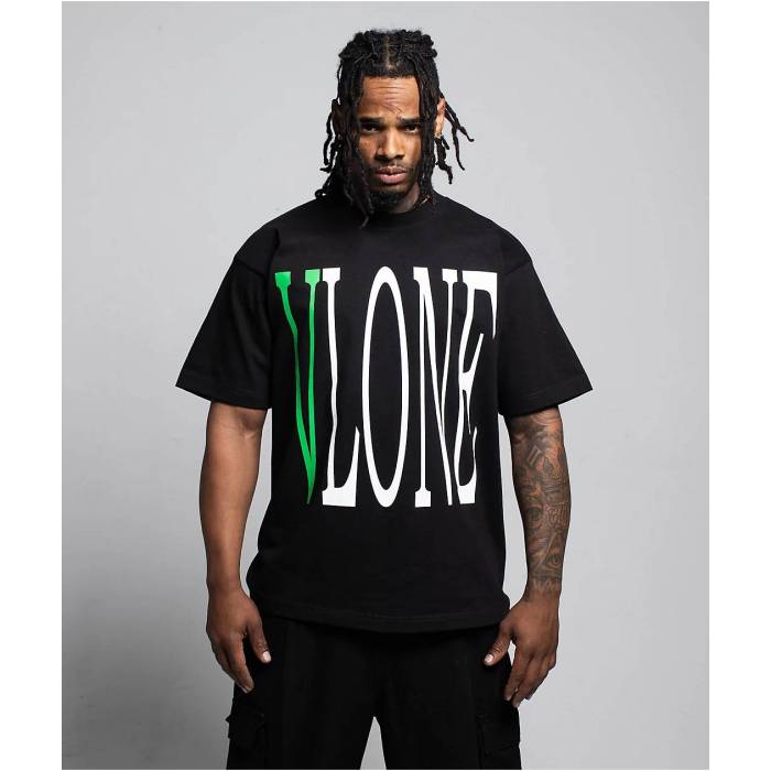 Vlone 【 Staple Green & Black T-Shirt Men's - 】 ステープル green 緑・グリーン 黒色 ブラック Tシャツ メンズ NULL