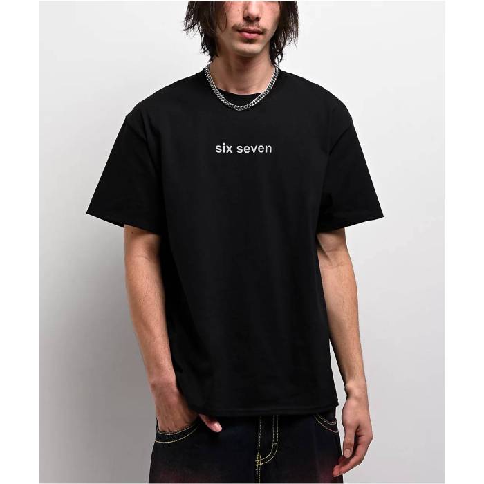 【★百貨店SALE★6/11真夜中2時迄】A.lab 【 Six Seven Black T-Shirt Men\u0027s Black 】 黒いこと 黒いこと ティーシャツ メンズ 黒いこと 黒いこと
