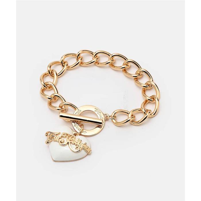 トゥルーレリジョン True Religion 【 Heart Toggle Bracelet Women's Gold 】 ブレスレット レディース ゴールド