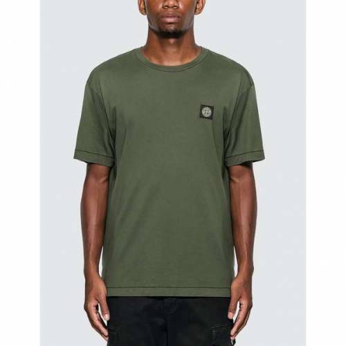 在庫限り Tシャツ カットソー Tシャツ クラシック Island Stone ストーンアイランド Stone カットソー Tシャツ トップス メンズファッション Moss Tshirt Patch Classic Island Www Chubogodogo Gov Bf