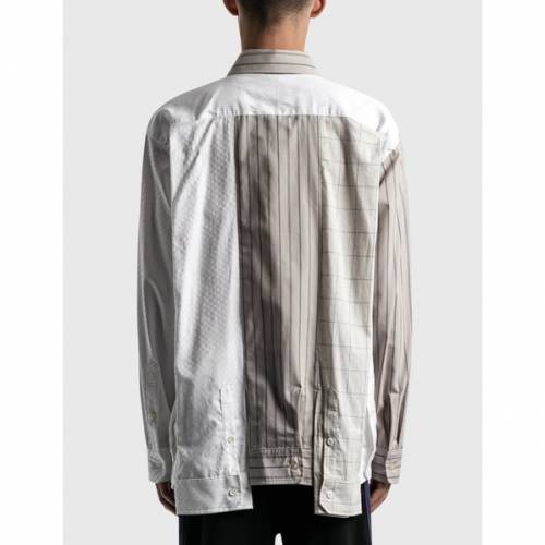 館 ミハラヤスヒロ Maison Mihara Yasuhiro ジャージ メンズ Maison Mihara Yasuhiro Sleeves Docking Shirts Mulricolor Ephtm Com