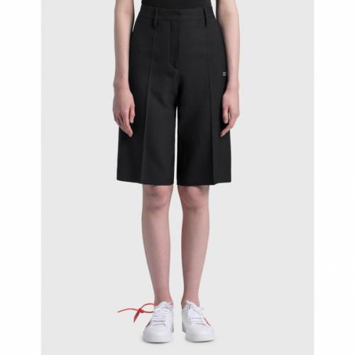 アイボリー Off White オフホワイト フォーマル 海パン 半ば下穿 黒いこと 黒 レディース Offwhite Formal Shorts Black Colegiovictorhugo Cl