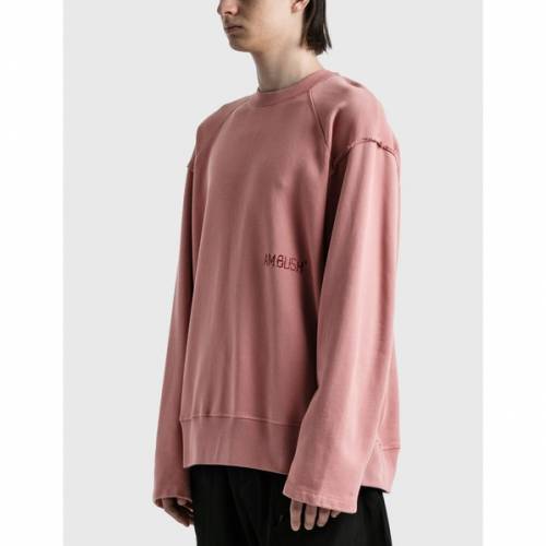 アンブッシュ Ambush スウェットシャツ トレーナー ピンク メンズ Pink Ambush Raw Edge Crewneck Sweatshirt Wine Butlerchimneys Com