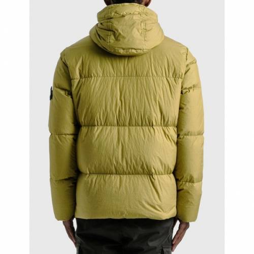 ストーンアイランド ナイロン ダウン ジャケット オリーブ ダウンジャケット メンズ Stone Island Crinkle Nylon Olive Ciptasuksesmedika Com