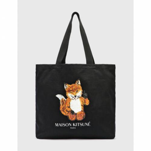 メゾンキツネ フォックス クラシック バッグ 黒色 ブラック メンズ Maison Kitsune All Right Fox Classic Tote Bag Black Simplylettering Co Uk