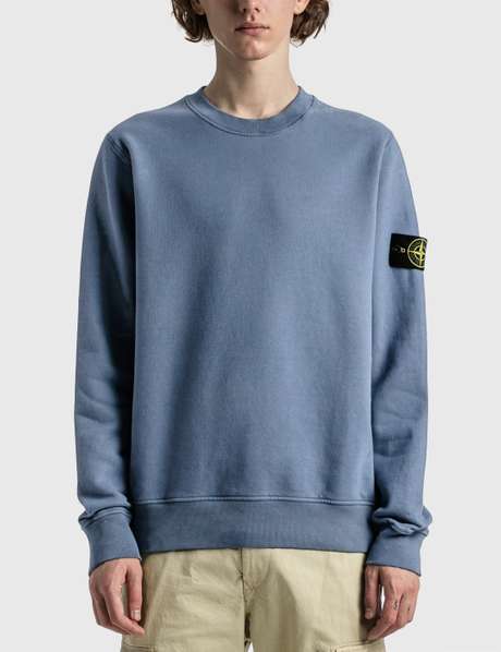 無地・新色登場！ stoneisland コットンスウェットシャツ ブルー | www