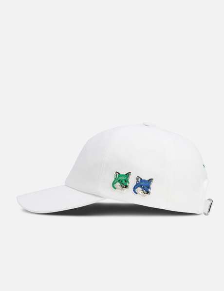 入荷中 メゾンキツネ MAISON KITSUNé フォックス キャップ 帽子 白色