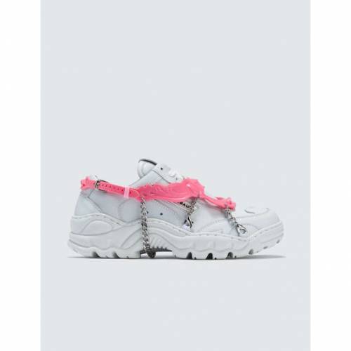 Rombaut ホワイト Rombaut ピンク 白 ホワイト スニーカー スニーカー Pink White Rombaut Boccaccio Trainers With Chain スニケスファッションブランド カジュアル ファッション スニーカー