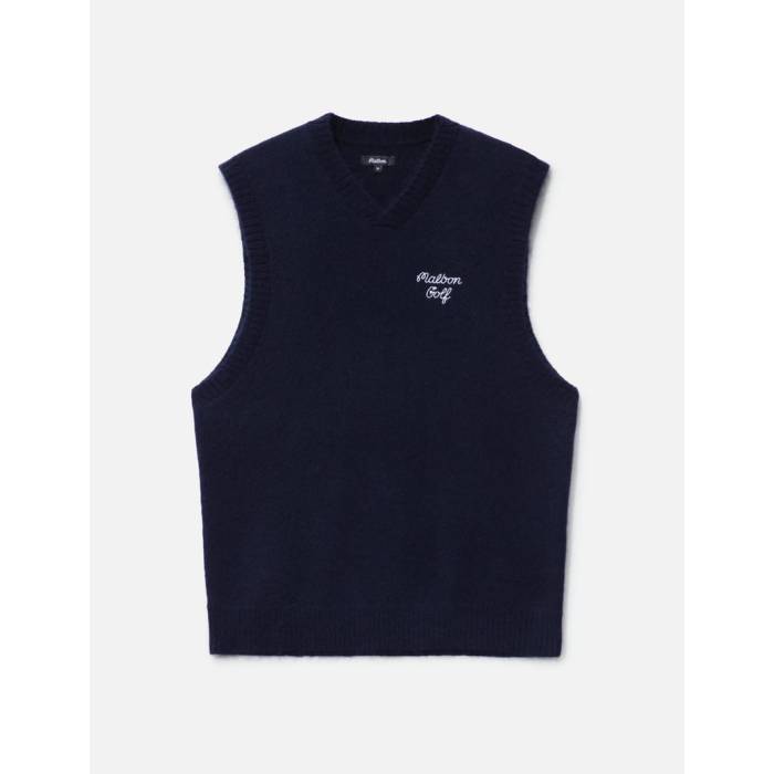 Malbon Golf 【 Domenica Vest Men Navy 】 より良い メンズ 紺色 米国海軍