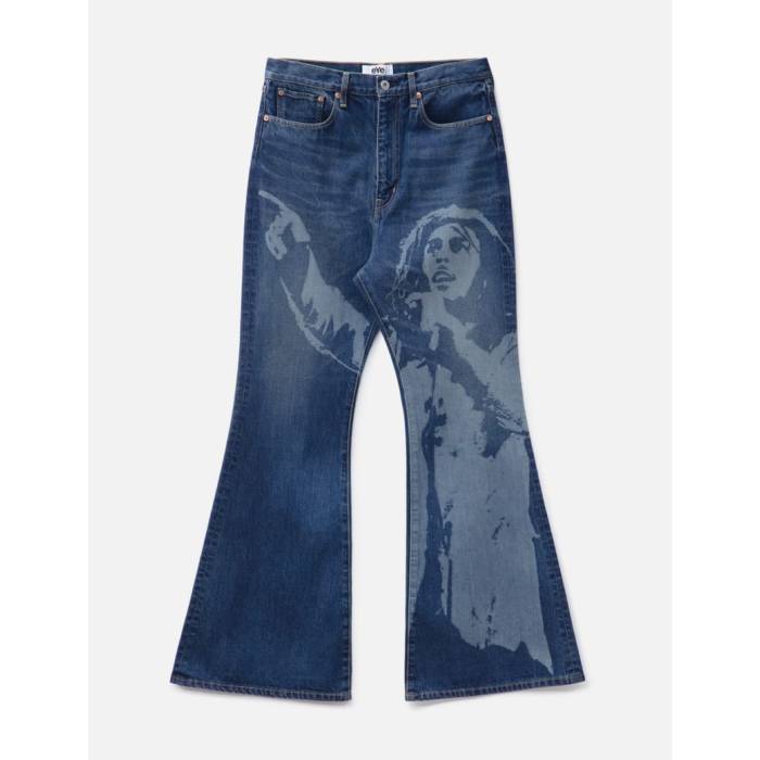 ジュンヤワタナベ Junya Watanabe Man 【 Bob Marley Flared Jeans Men Indigo 】 デニム メンズ 藍色・インディゴ
