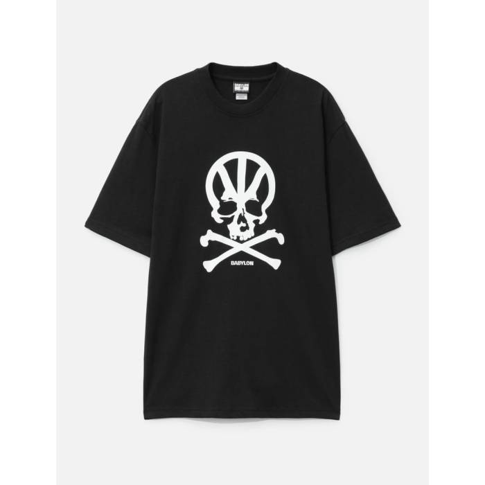 Babylon 【 Cross Bones T-Shirt Men Black 】 ティーシャツ メンズ 黒いこと 黒いこと メンズファッション-Tシャツ・カットソー-トップス