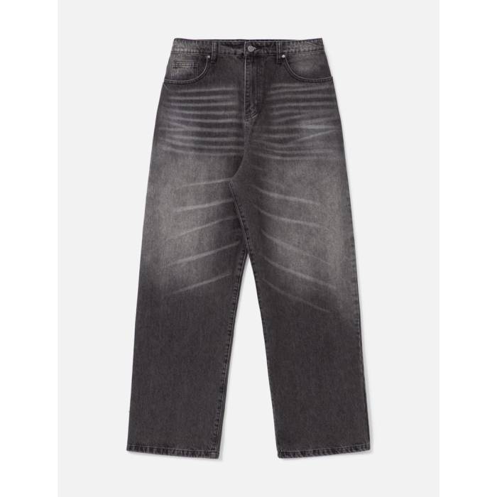 Basketcase 【 Lax Baggy Denim Men Whisker Wash 】 デニム メンズ 22,081円