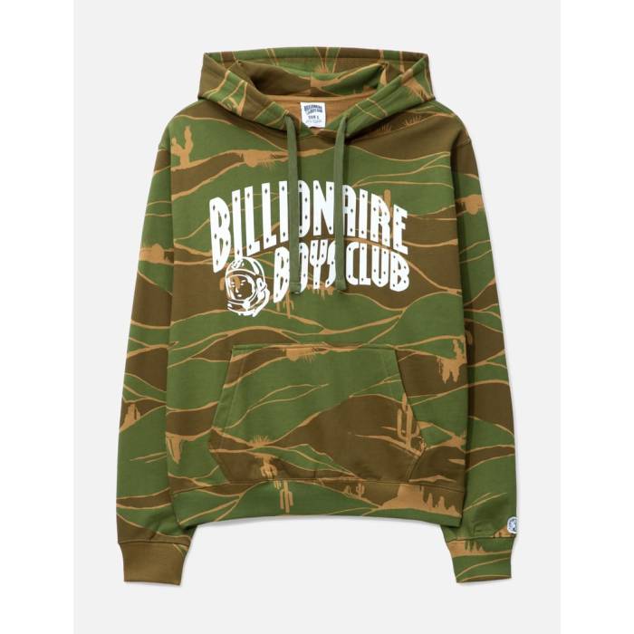 ビリオネアボーイズクラブ Billionaire Boys Club 【 Bb Camo Arch Hoodie Men Chipmunk 】 家鴨柄 フーディー パーカー メンズ