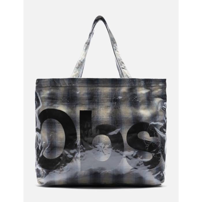 Observe 【 Pvc Plaid Cross-Body Tote Unisex Beige Blue 】 ユニセックス ベージュ 青色 ブルー