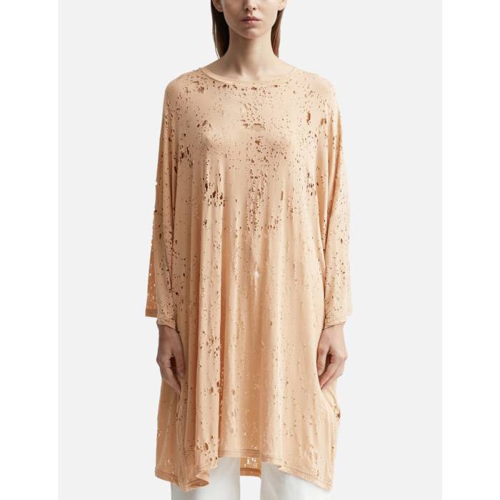 メゾン マルジェラ Mm6 Maison Margiela 【 T-Shirt Women Peach 】 Tシャツ レディース