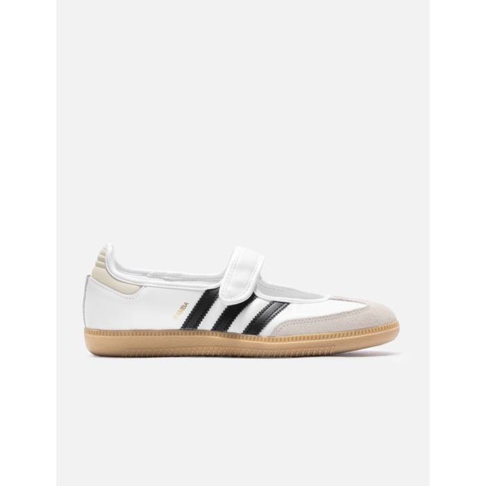アディダス Adidas Originals 【 Samba Jane Women Cloud White / Alumina / Core Black 】 サンバ レディース 白色 ホワイト コア 黒色 ブラック|スニケス