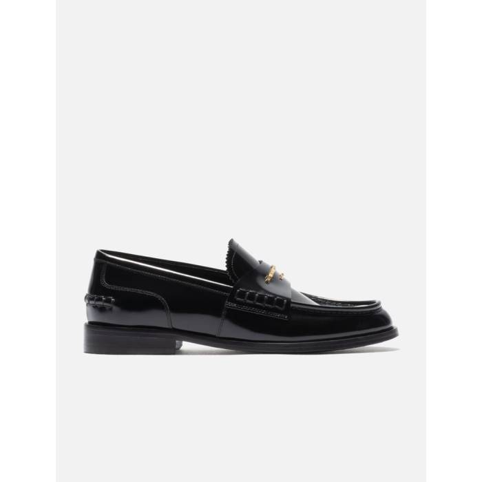 アレキサンダーワン Alexander Wang 【 Carter Loafers Women Black 】 置き目毛革 レディース 黒いこと 黒いこと