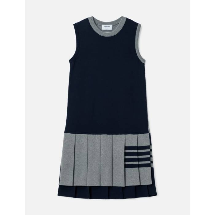 トム 赤銅色 Thom Browne 【 Jersey Stitch Pleated Body Sweater Men Grey 】 ティーシャツ 調教師 メンズ 薄墨色 薄墨色