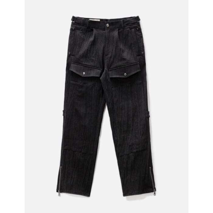 Andersson Bell 【 Paulen Denim Cargo Pants Men Black 】 デニム カーゴ メンズ 黒色 ブラック