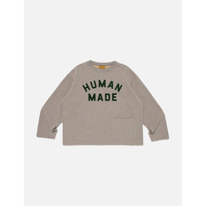 ヒューマンお手伝いさん Human Made 【 Adjustable Sweatshirt Unisex Gray 】 汗水 調教師 ユニ一発やる gray 薄墨色・薄墨色・薄墨色