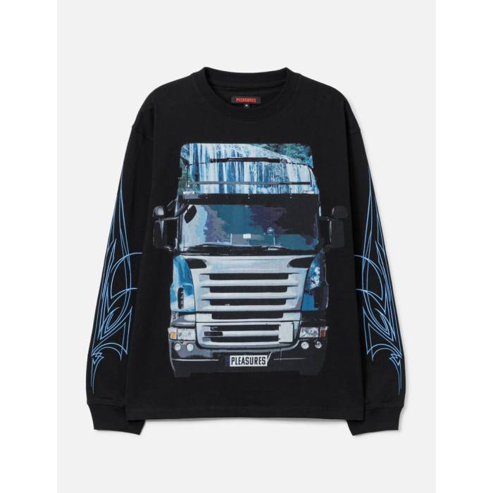 プレジャーズ Pleasures 【 Semi Heavyweight Long Sleeve Shirt Men Black 】 Sleeve スリーブ メンズ 黒色 ブラック