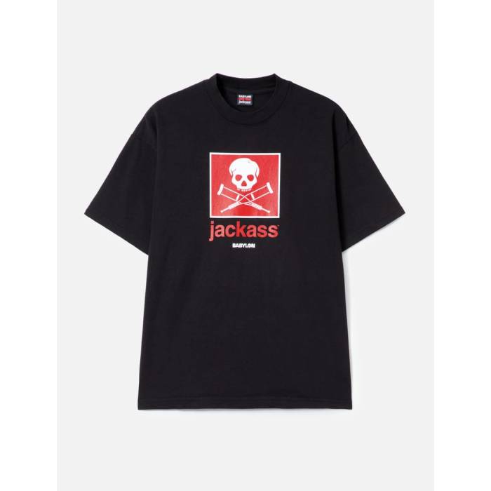 Babylon 【 Jackass X Classic Tee Men Jet Black 】 クラシック Tシャツ メンズ 黒色 ブラック