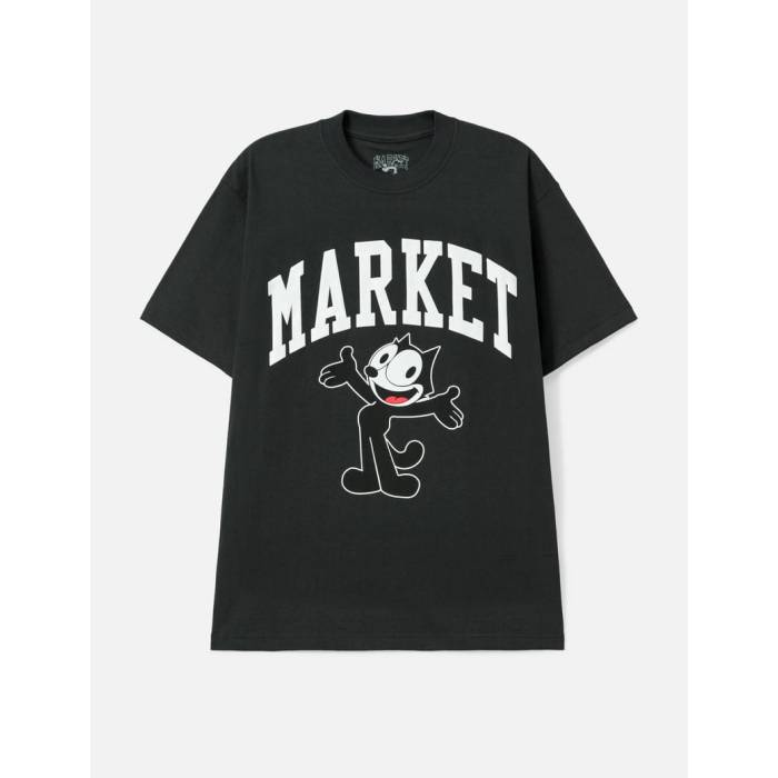 Market 【 X Felix The Cat Arc Tee Shirt Men Vintage Black 】 Tシャツ メンズ vintage ビンテージ・ヴィンテージ 黒色 ブラック|スニケス