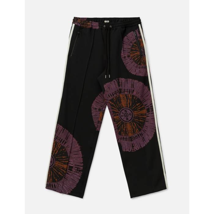 Khoki 【 Tie-Dye Track Pants Men Black 】 貨物自動車 メンズ 黒いこと 黒いこと